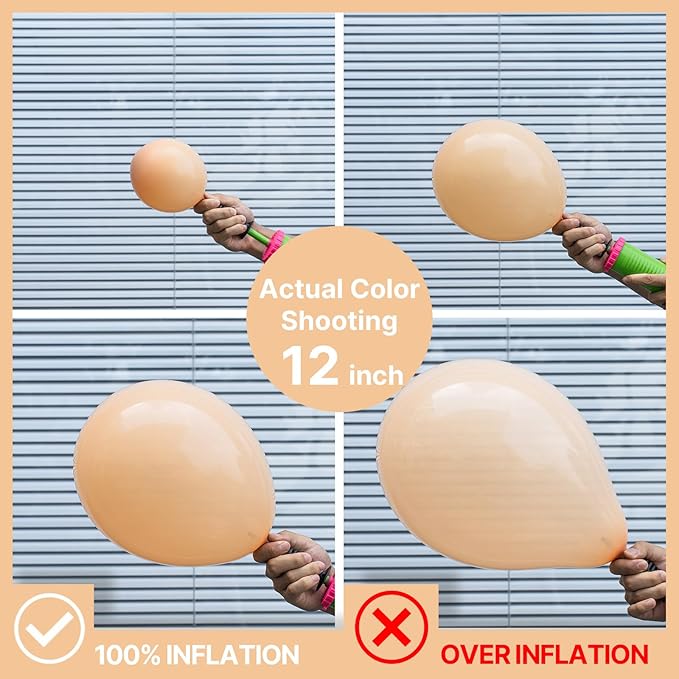 PartyWoo Nude Balloons 152pcs Different Sizes of 18 12 10 5 Inch Apricot Boho Fall Neutral Balloon Arch Kit Garland for Graduation Birthday Boy Baby Shower Theme Party Decorations Brown-F05