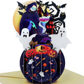 FaCraft Halloween Cards - 3D Handmade Happy Halloween Pop Up Greeting Cards Gifts with Envelope and Seals, for Kids Boy Girl (Pumpkins, Ghosts, Witches, Bats