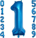 40 Inch Blue Number Balloon 1, Large Number Foil Balloons Mylar for Girl Boy Birthday Party Celebration Decorations Supplies, Digital Balloons for Wedding Anniversary Events Decorations