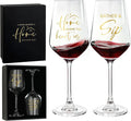 AW BRIDAL House Warming Gifts New Home Wine Glasses Set of 2, New Apartment Gift Basket for Couple, Cool Housewarming Party Decorations Ideas, 2026 Closing Gifts for Home Buyers and Homeowner