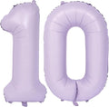 40 In Matte Purple Number Balloons Helium Foil Mylar Balloon Birthday Party banquet Decoration Digital 10