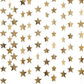 Spakon 65 Feet Glitter Star Paper Garland Banner Hanging Decoration Star Streamers Double Side 2026 Graduation Decorations for Wedding Birthday Festival New Year Party Decoration(Champagne Gold)