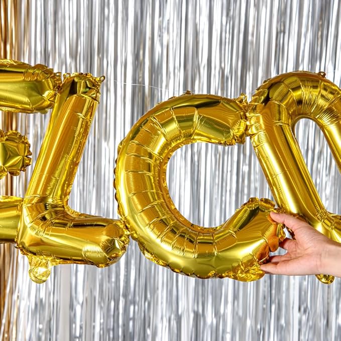 Restaurantware Balloonify 16 Inch Letter Balloon 1 Alphabet Party Balloon - Letter C Self-Sealing Gold Foil Mylar Balloon Hanging Film Decoration For Birthday Wedding Or Graduation