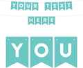 Andaz Press Fully Personalized Collection, Pennant Bunting Banner with String, 8-Feet, 1-Set, Custom Text or Logo