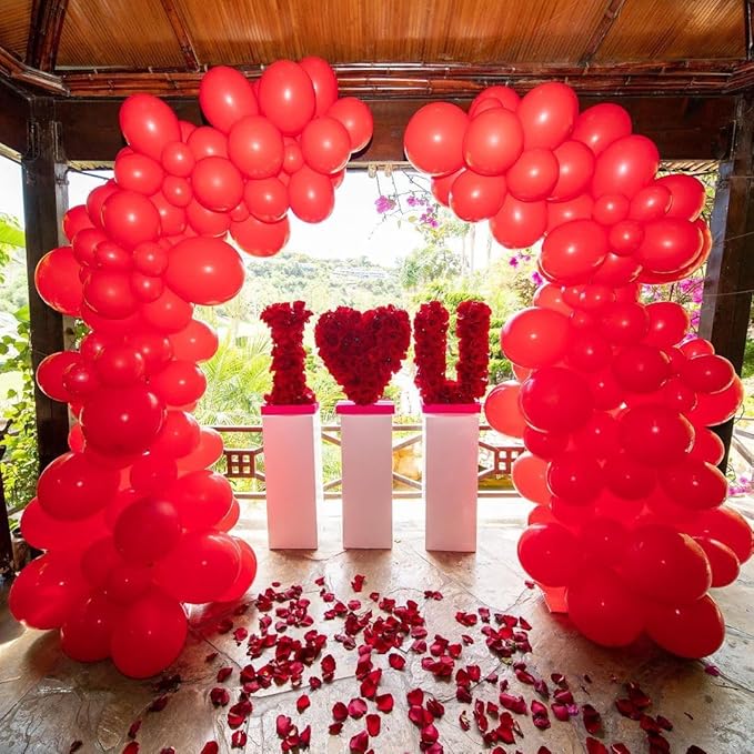 18 Inch Red Balloons - 35Pcs Large Thick Red Balloons Big Round Latex Balloons for Birthday Baby Shower Wedding Graduation Christmas Galentine's Day Valentine's Day Themed Party Decorations