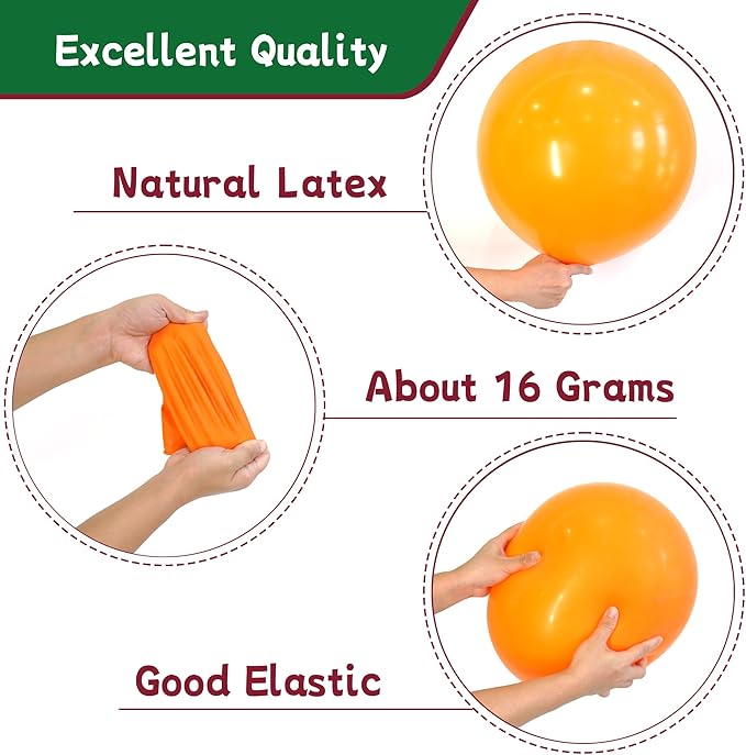 AZOWA 24 Inch Red Balloon 10 Large Latex Balloons for Party Wedding Birthday Baby Shower Decoration (Red, 10 Pcs)