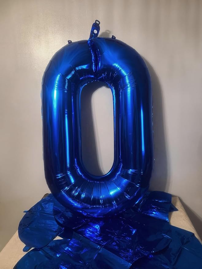 Number 0 Balloons 40 Inch Navy Blue Number Balloons for 10 20 30 40 50 60 70 80 90 100 Numbers Balloon Birthday Decorations Wedding Event Baby Shower
