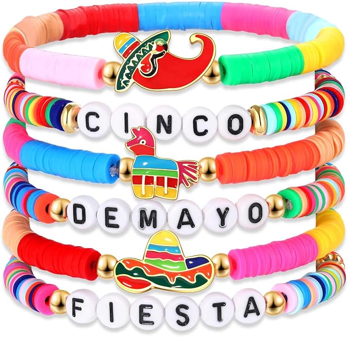 Surfer Heishi Bracelets for Women Stackable Rainbow Vinyl Disc Clay Beaded Stretch Bracelets Elastic Layering Friendship Bracelets Boho Summer Beach Jewelry