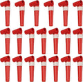 uxcell 20 Pcs Colorful Noise Makers Plastic Party Blowers Party Favors for Birthday Parties Holiday Christmas New Years Gift Favors, Red