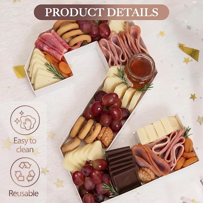 2026 Graduation Decorations - Graduation Centerpieces for Tables - 2026 Numbers Charcuterie Board Box - 10" Serving Paper Tray Decoration for Kindergarten Preschool High School College Party Supplies