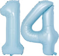 40 In Matte Blue Number Balloons Helium Foil Mylar Balloon Birthday Party banquet Decoration Digital 14