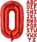 Lovoir 40 Inch Large Red Letter O Balloons Big Size Jumbo Mylar Foil Helium Balloon for Birthday Party Celebration Decorations Alphabet Red O