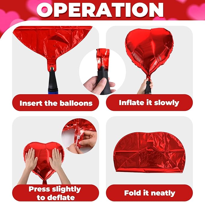 Pink and Red Valentines Balloons Garland Arch Kit, Valentine Red Heart Balloons Lips Balloon for Women Girls Galentines Day Anniversary Birthday Bridal Shower Romantic Valentine Day Decorations