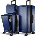 TRAVELARIM Luggage Sets 2 Piece, 20 Inch Carry on Luggage and 28 Inch Suitcases with Wheels Spinner, Durable Hard Shell Suitcase Set, Expandable Travel Suitcase, Navy