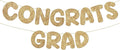 Fulmoon Pre Strung Congrats Grad Banner Glitter Congratulations Banner College Graduation Sign Class of 2026 Grad Party Decorations for High School University Graduation Party Favor(Champagne Gold)