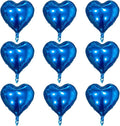 Blue Heart Shaped balloons Pack of 10,18 Inch Love Valentine Balloons Heart Romantic Balloons For Valentines Day Propose Marriage Wedding Bridal Shower Engagement Party Decorations