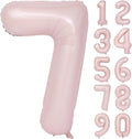 40 In Matte Pink Number Balloons Helium Foil Mylar Balloon Birthday Party banquet Decoration Digital 7