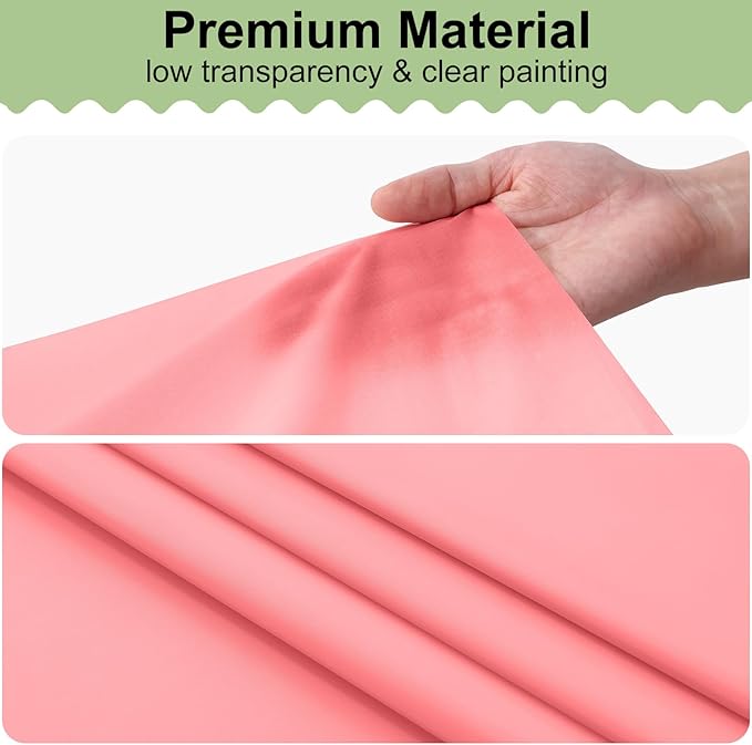 misaya 6 Packs Disposable Plastic Table Cloth, 54 x 108 Inch Waterproof Rectangle Tablecloth, Leakproof & Sturdy Decorative Table Covers for Easter, Picnic, Party and Outdoor, Peach