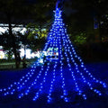 Christmas Decorations Outdoor Lights,11.5 ft 317 LED Star Christmas Tree Lights,8 Memory Lighting Modes&Timer Christmas Star Lights for Yard,Wedding,Party,Christmas Decorations (Blue)
