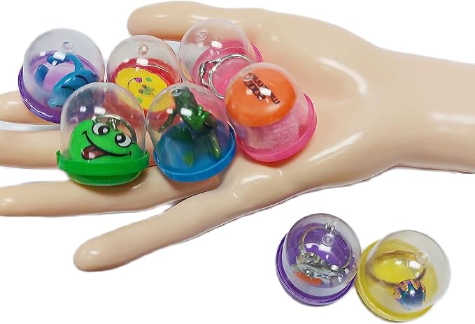 100Pcs Small Filled Toys Capsules, Party Bag Fillers, Birthday Party, Scool Rewards, Pinata's, Vending Machine for Kids