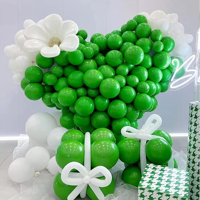 Dark Green Balloons 60pcs 5inch Small Deep Green Latex Balloon for Balloon Garland Arch 5'' Round Mini Dark Green Balloons for Birthday Party Decoration DIY Christmas Tropical Jungle Safari Woodland