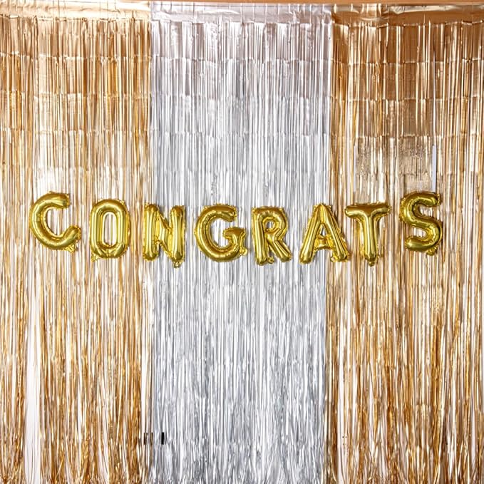 Restaurantware Balloonify 16 Inch Letter Balloon 1 Alphabet Party Balloon - Letter C Self-Sealing Gold Foil Mylar Balloon Hanging Film Decoration For Birthday Wedding Or Graduation