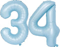40 In Matte Blue Number Balloons Helium Foil Mylar Balloon Birthday Party banquet Decoration Digital 34