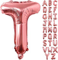 Lovoir 40 Inch Large Rose Gold Letter T Balloons Big Size Jumbo Mylar Foil Helium Balloon for Birthday Party Celebration Decorations Alphabet Rose Gold T