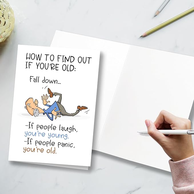 Funny Birthday Card for Grandpa, Grandpa Birthday Card, Getting Older Birthday Cards For Old Friend, Humorous Gift Cards for Old Age, Funny Getting Older Birthday Cards for Friend, Birthday Gifts for Men | Dad |Him, Decorations for Men