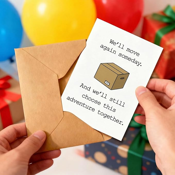 Romantic Moving Card, Adventure Together Future Card, for Couples, Love Note for Partner