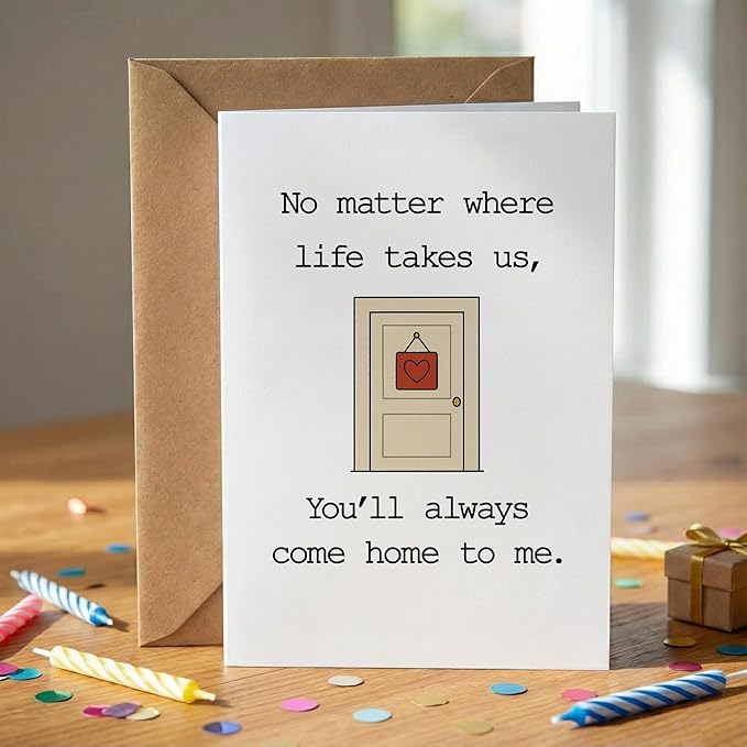 KINGNAME Romantic Love Card for Him Her, Come Home To You Emotional Future Card, Meaningful Gift for Anniversary or Birthday
