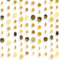 Syhood Party Decorations Paper Dot Circle Garlands Glitter Streamers Hanging Banner Decor for New Year Baby Shower Wedding Birthday Backdrop Supplies