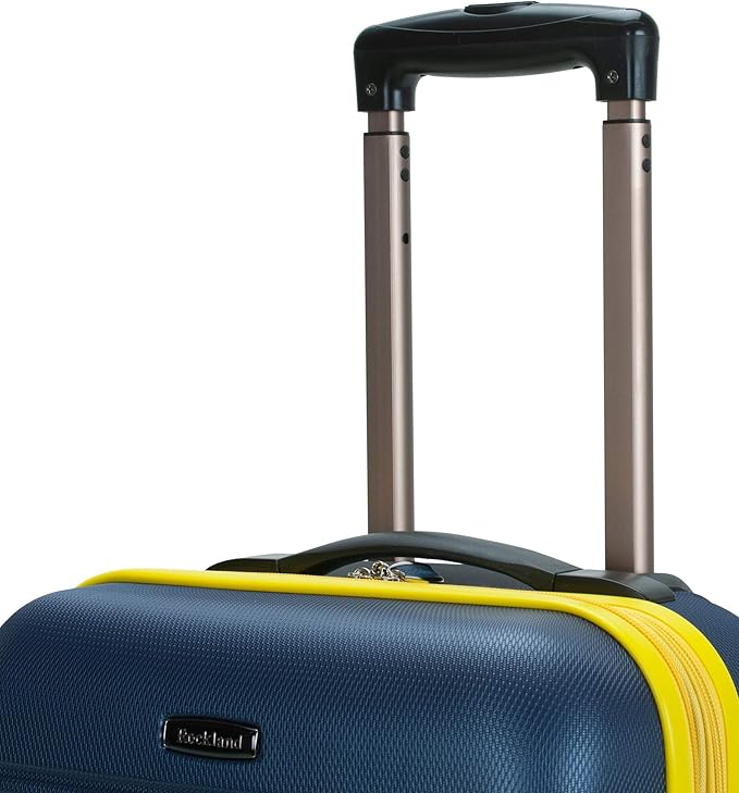 Rockland Melbourne Hardside Expandable Spinner Wheel Luggage, Carry-On 20", Navy