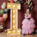 imprsv 4FT Light Up Letters, Large Light Up Letters for Birthday Party Decor, Wedding Decorations, Arch Kit