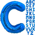40 Inch Blue Letter C Balloons Alphabet C Letter Balloons Foil Mylar Big Letter Balloons for Birthday Party Anniversary New Year Graduation Wedding Decorations