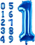Number Balloons 40 Inch Blue Number 1 Balloon Large Helium Foil Mylar Balloons For Birthdays Party Decorations/Wedding/Anniversary/Graduations/Baby Shower