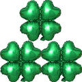 St. Patrick's Day Balloons Four-leaf Clover Balloons Four Leaf Balloon for St. Patrick's Day Party Decorations St. Patrick's Day Themed Party St. Patrick's Day Decorations Decor Supplies 3pcs