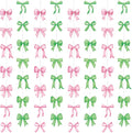 8 Pcs Pink Green Bow Garlands Decorations Witch Princess Theme Party Decorations Green and Pink Ribbon Banners Hanging Decor for Birthday Bridal Engagement Wedding Coquette Party Supplies