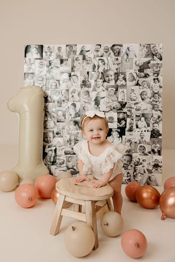 Number Balloons 40 Inch, Cream Balloons for Birthday Party Decoration, Foil Number 1 Ballon for 1, 10, 11, 100 Celebration, Boy and Girl Birthday, Baby Shower, Anniversary Decor