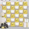 36 Piece XL Gold and Silver Square Foil Balloons Wall Screen Double Sided Square Balloon Screen Tunnel Arch Kit Mylar for Baby Shower Graduation Prom Birthday Party Decorations