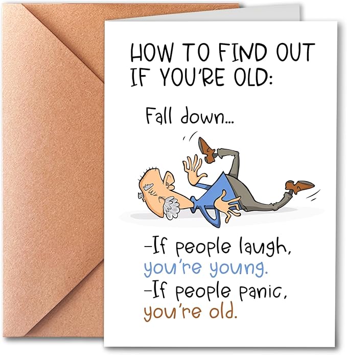 Funny Birthday Card for Grandpa, Grandpa Birthday Card, Getting Older Birthday Cards For Old Friend, Humorous Gift Cards for Old Age, Funny Getting Older Birthday Cards for Friend, Birthday Gifts for Men | Dad |Him, Decorations for Men