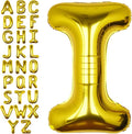 40Inch Gold Letter I Balloon Foil Helium Letter Balloons A-Z Giant Large Mylar Big Party Balloon for Birthday Party Decorations