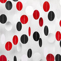 White Red Black Party Decorations - 52FT Paper Garland Streamers Decoration for Birthday Wedding Graduation Bachelorette Hanging Decor HongTongTong