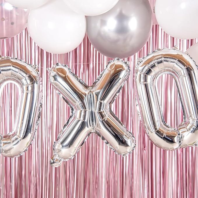 Restaurantware-Balloonify 16 Inch Letter Balloon, 1 Alphabet Party Balloon - Letter X, Self-Sealing, Silver Foil Mylar Finish, Hanging Loop, Decoration For Birthday, Wedding, Or Graduation