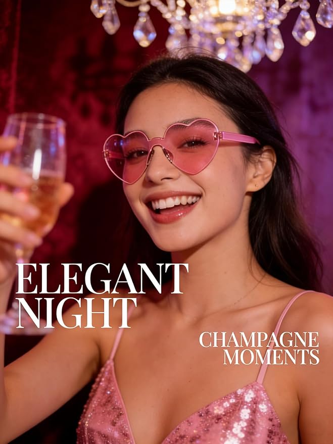 12/20Pcs Heart Shaped Sunglasses for Women, Party Favors Glasses for Wedding, Galentines, Valentines Decorations