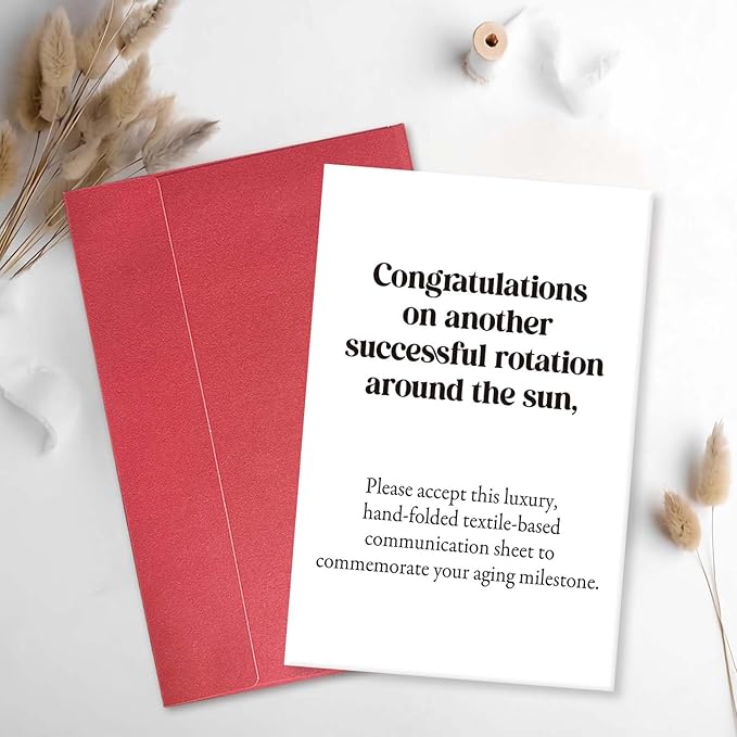 Funny Astronomy Birthday Card for Woman Man, Snarky Getting Older Birthday Card for Science Lover, Humorous Bday Gift for 40th 50th 60th