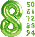 Light Green 8 Balloon, Number Balloons 40 Inch, 8th Birthday Decorations for Girls, Birthday Balloons, Light Green Party Supplies, Number 8 Balloon