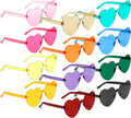 Heart Sunglasses 2 Pairs Heart Shaped Sunglasses Womens Heart Glasses Rave Sunglasses for Women Party Favors