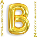 AULE 40 Inch Big Letter Balloon Gold B Large Foil Helium Alphabet Balloons A-Z for Birthday Anniversary Graduation New Year Party Decoration Supplies