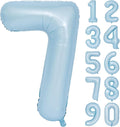 40 In Matte Blue Number Balloons Helium Foil Mylar Balloon Birthday Party banquet Decoration Digital 7